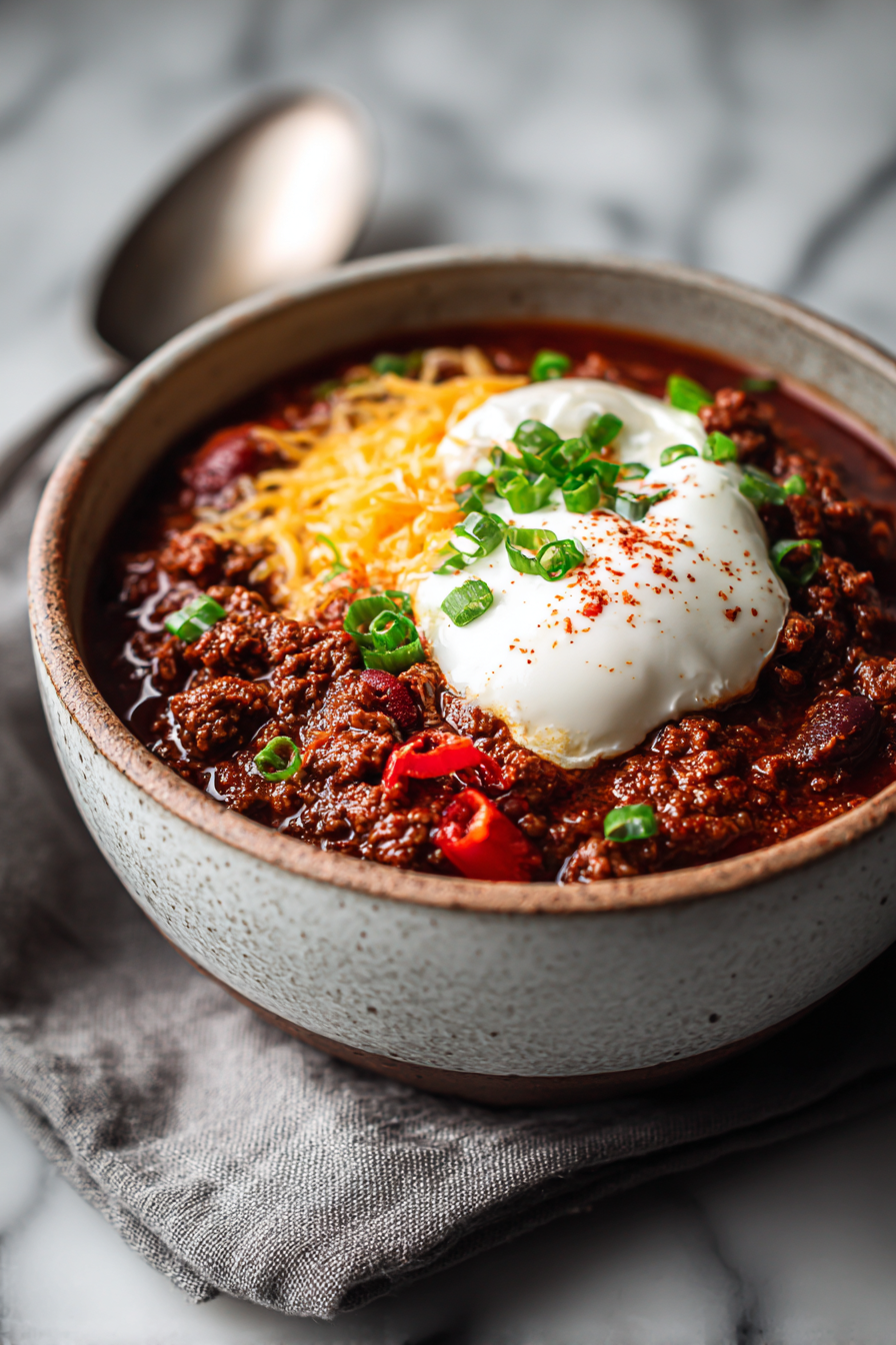 Easy Slow Cooker Keto Chili