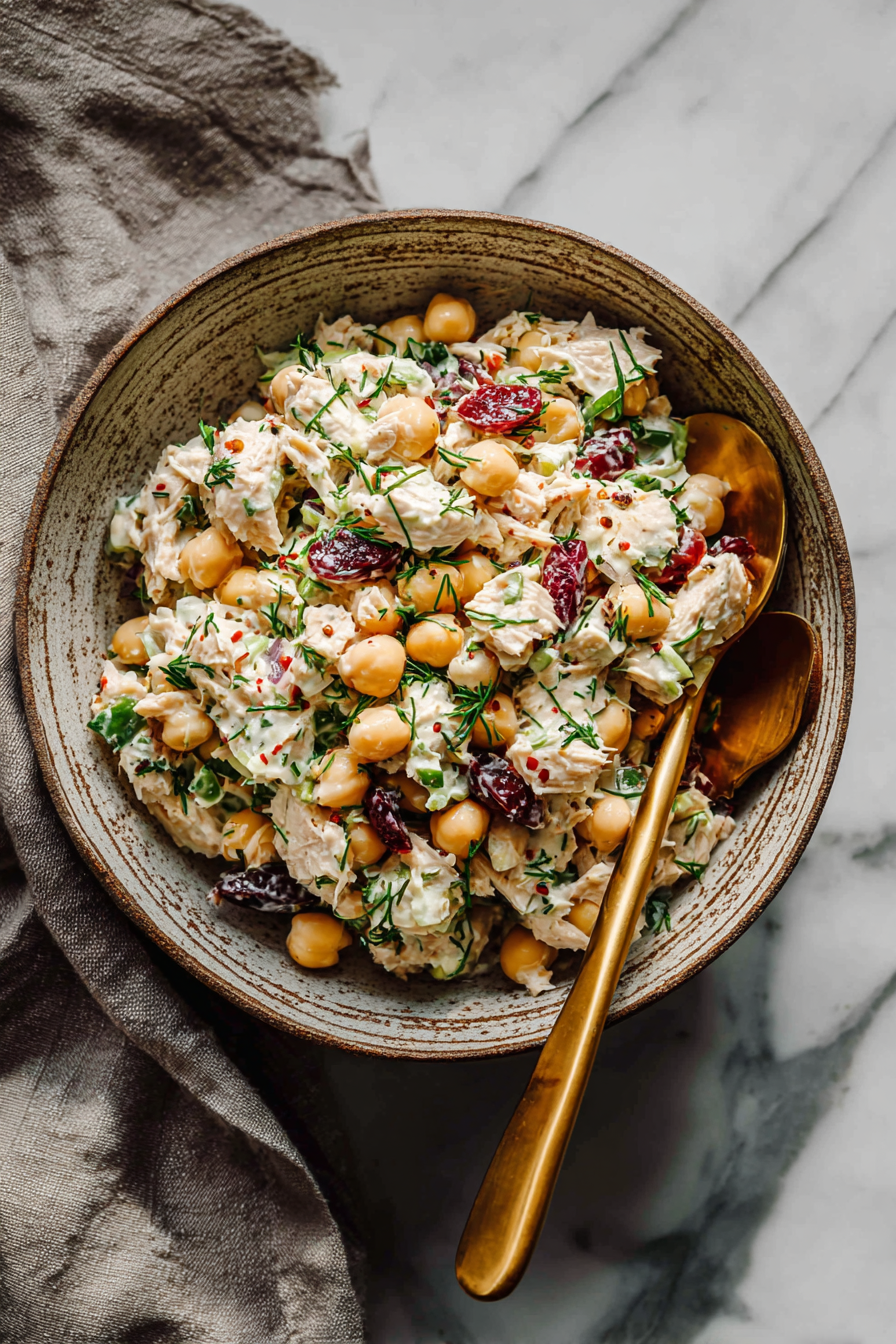 Easy Tuna Garbanzo Salad Recipe