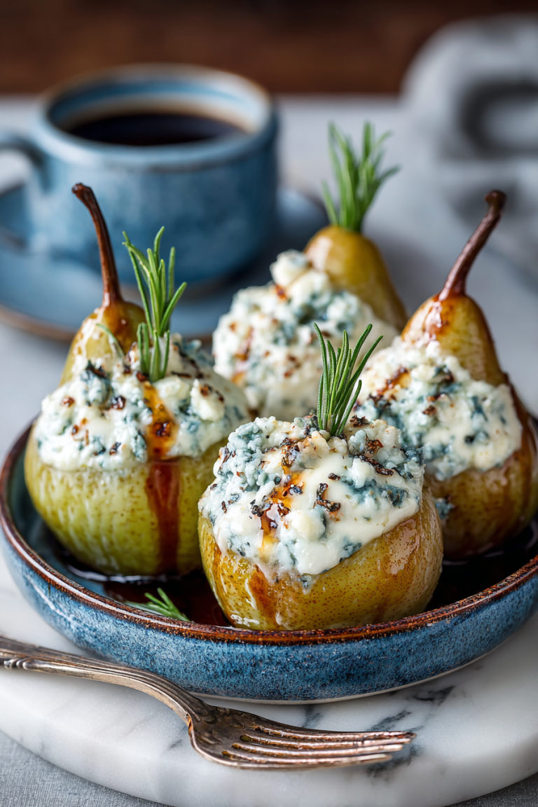 Elegant Blue Cheese Stuffed Pears Recipe