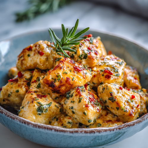 Garlic Butter Chicken Dinner Bites