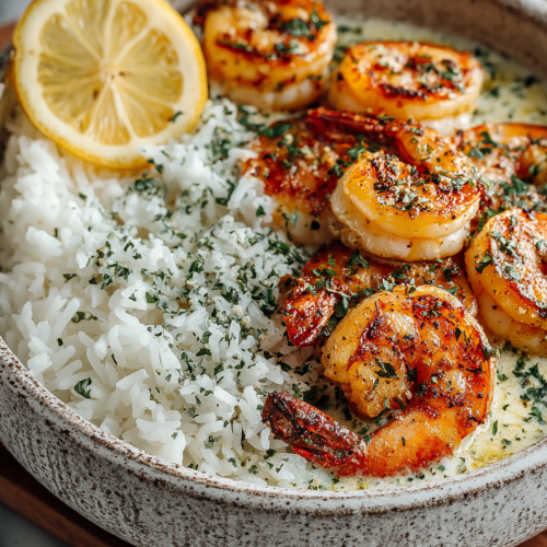 Garlic Butter Shrimp Bowl Recipe