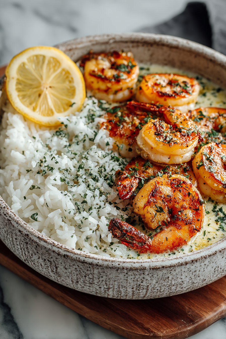 Garlic Butter Shrimp Bowl Recipe