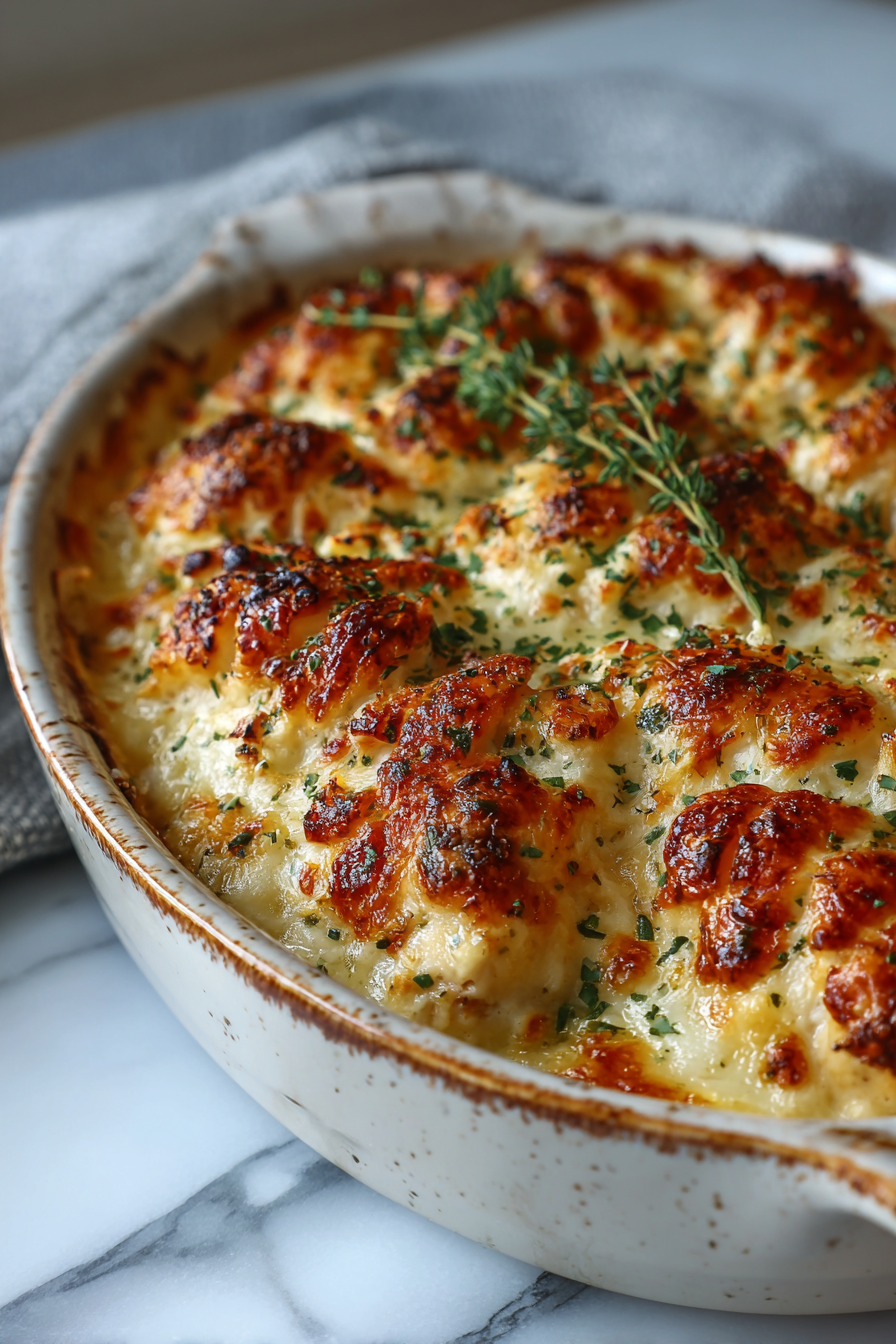 Garlic Parmesan Chicken Dinner Bake