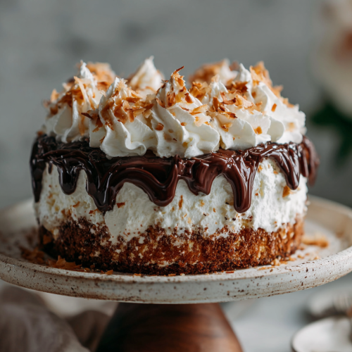 German Chocolate Poke Cake
