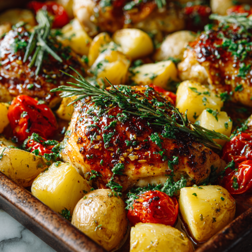 Hawaiian Chicken Sheet Pan Dinner