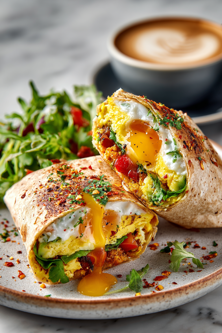 High Protein Breakfast Burritos