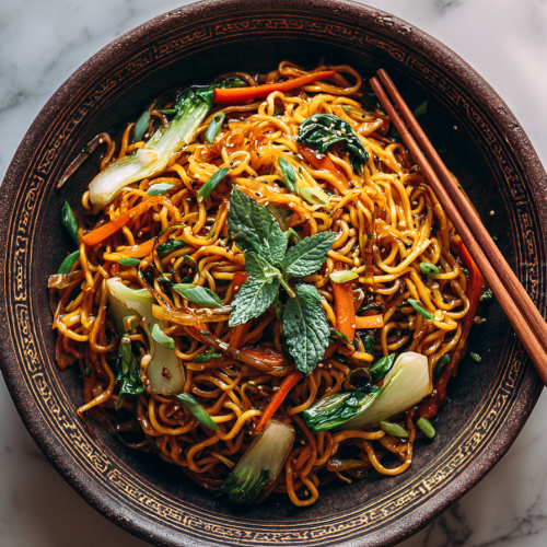 Homemade Chow Mein with Chow Mein Sauce