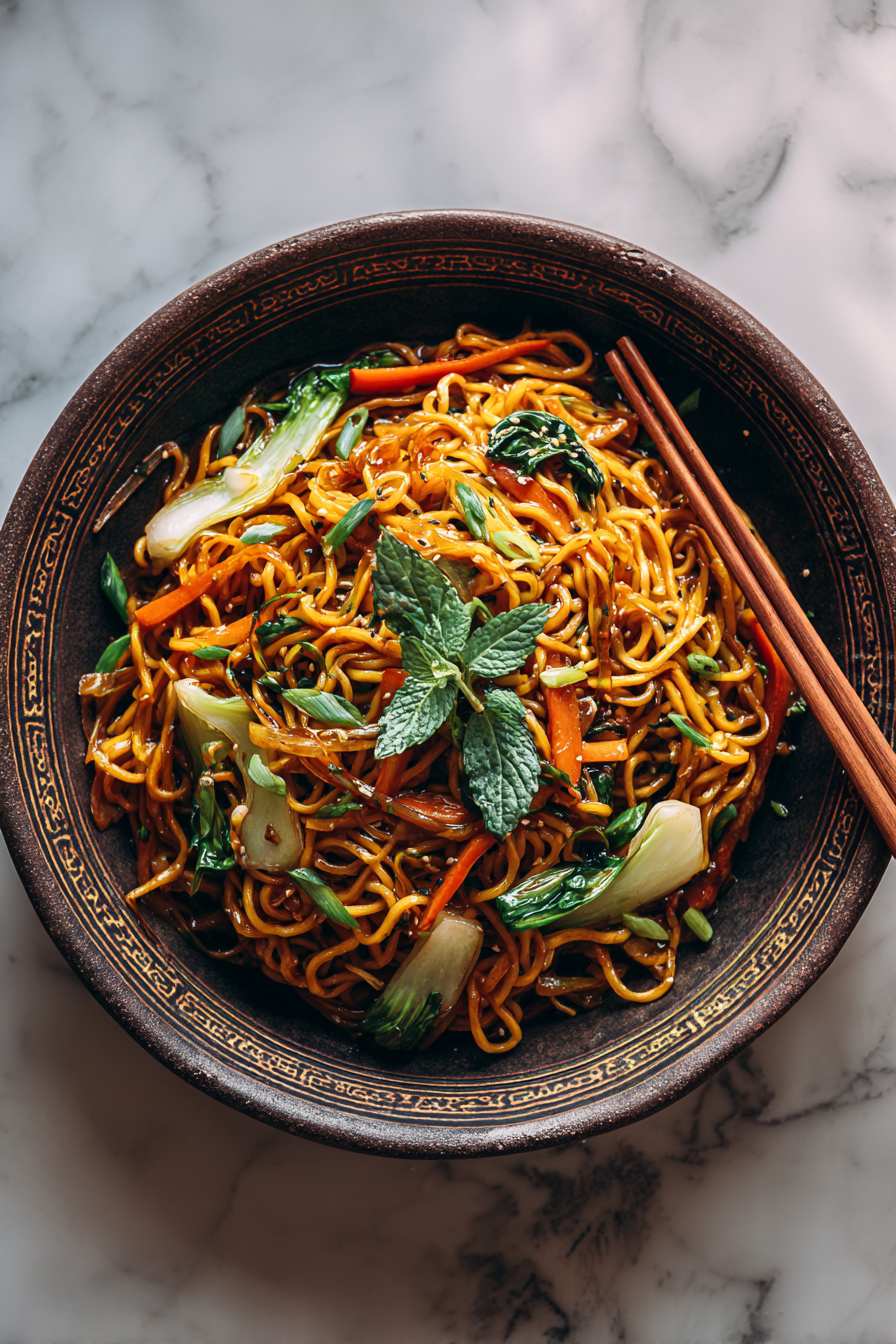 Homemade Chow Mein with Chow Mein Sauce