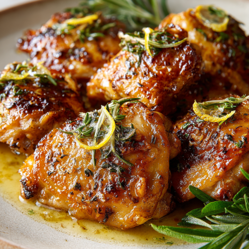 Honey Lemon Chicken with Garlic