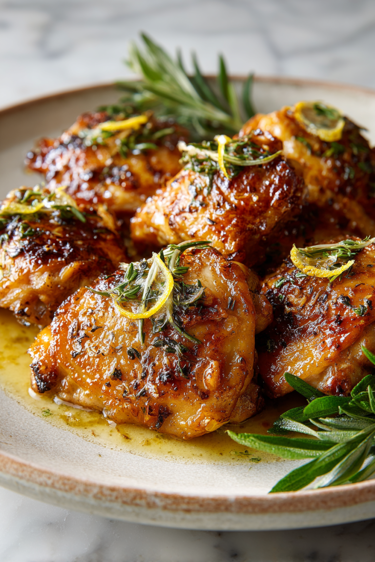 Honey Lemon Chicken with Garlic