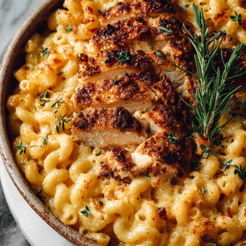 Hot Honey Chicken Mac and Cheese