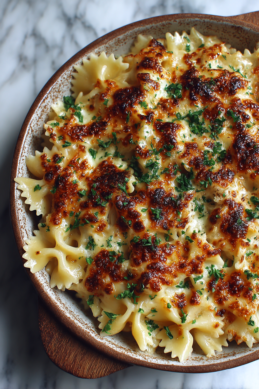 Mac and Cheese with Bow Tie Pasta