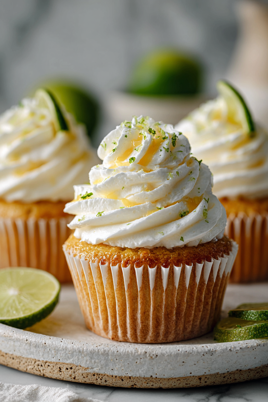 Mango Key Lime Cupcakes