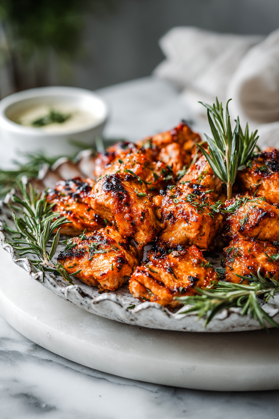Maple Garlic Chicken Bites