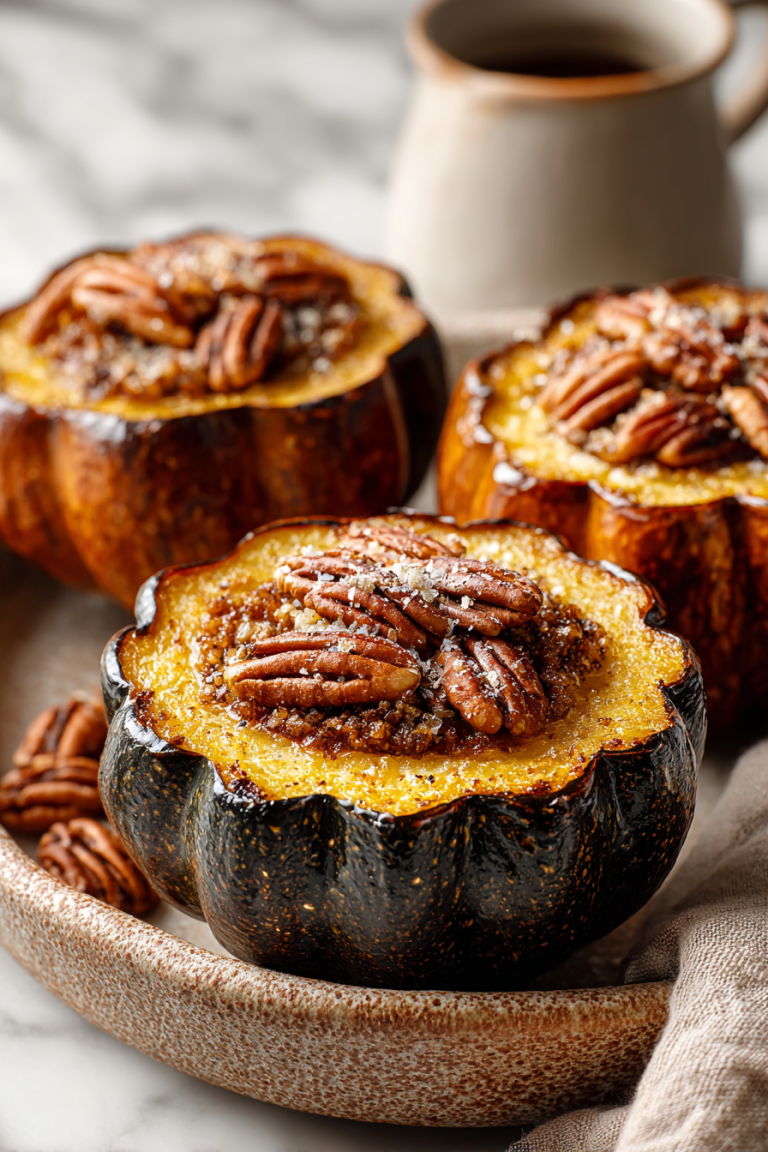 Maple Pecan Acorn Squash Recipe