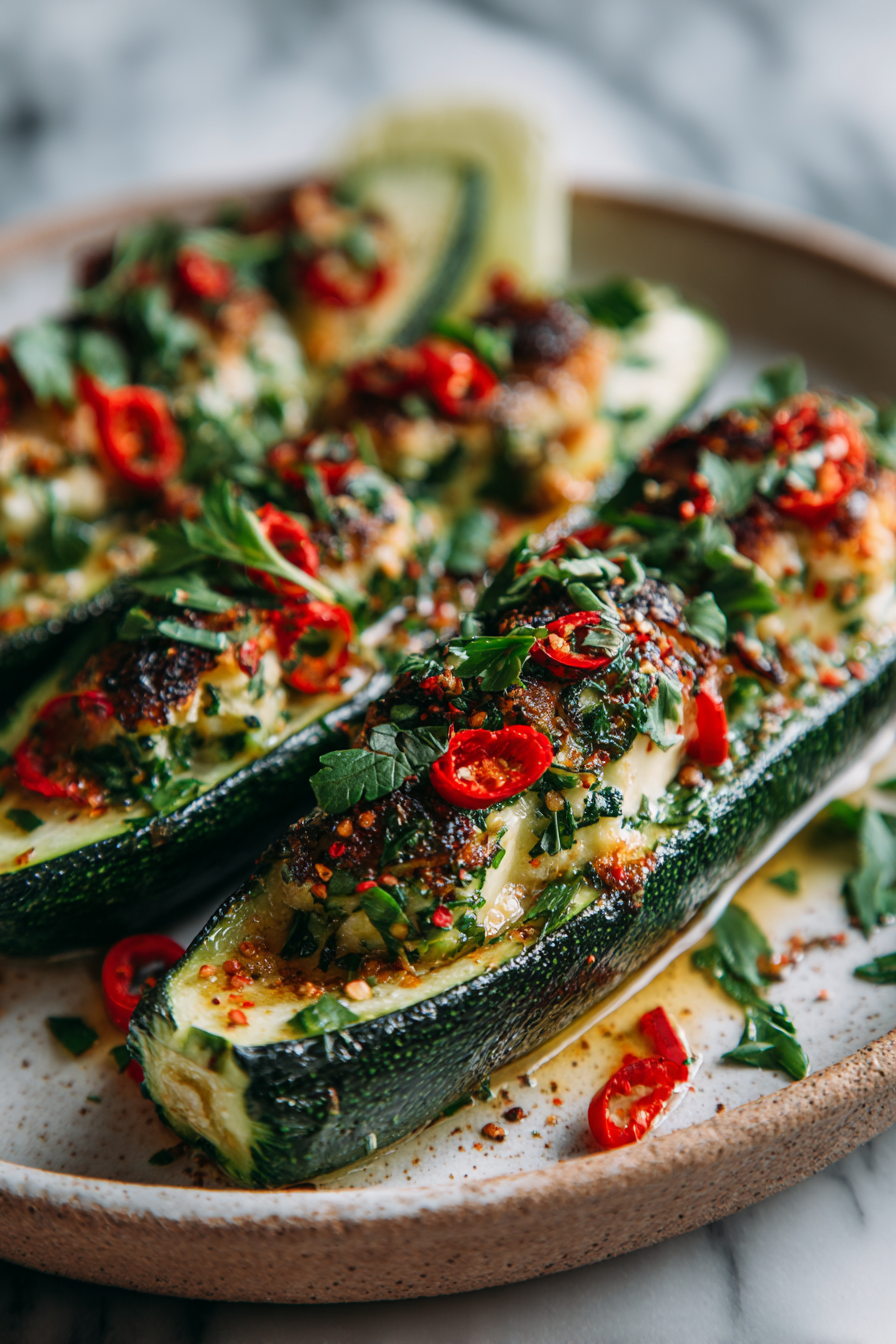 Mediterranean Stuffed Zucchini Recipe