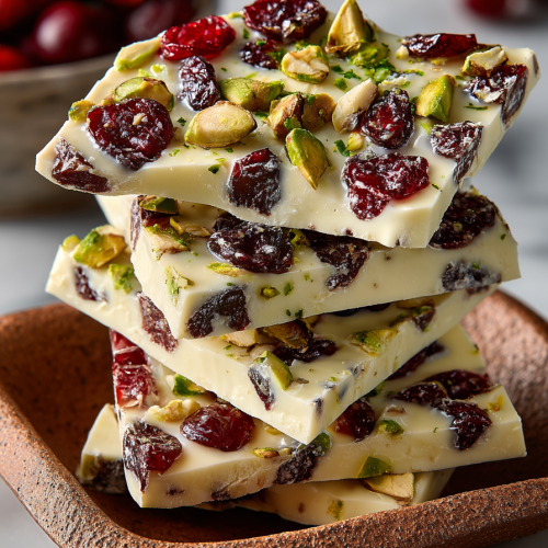 Pistachio Cranberry Bark Recipe