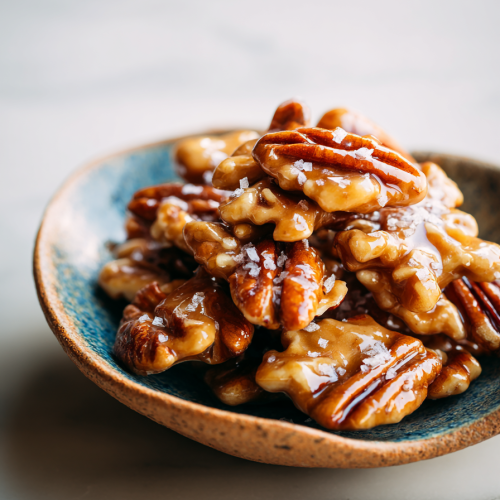 Sea Salted Praline Pecan Clusters