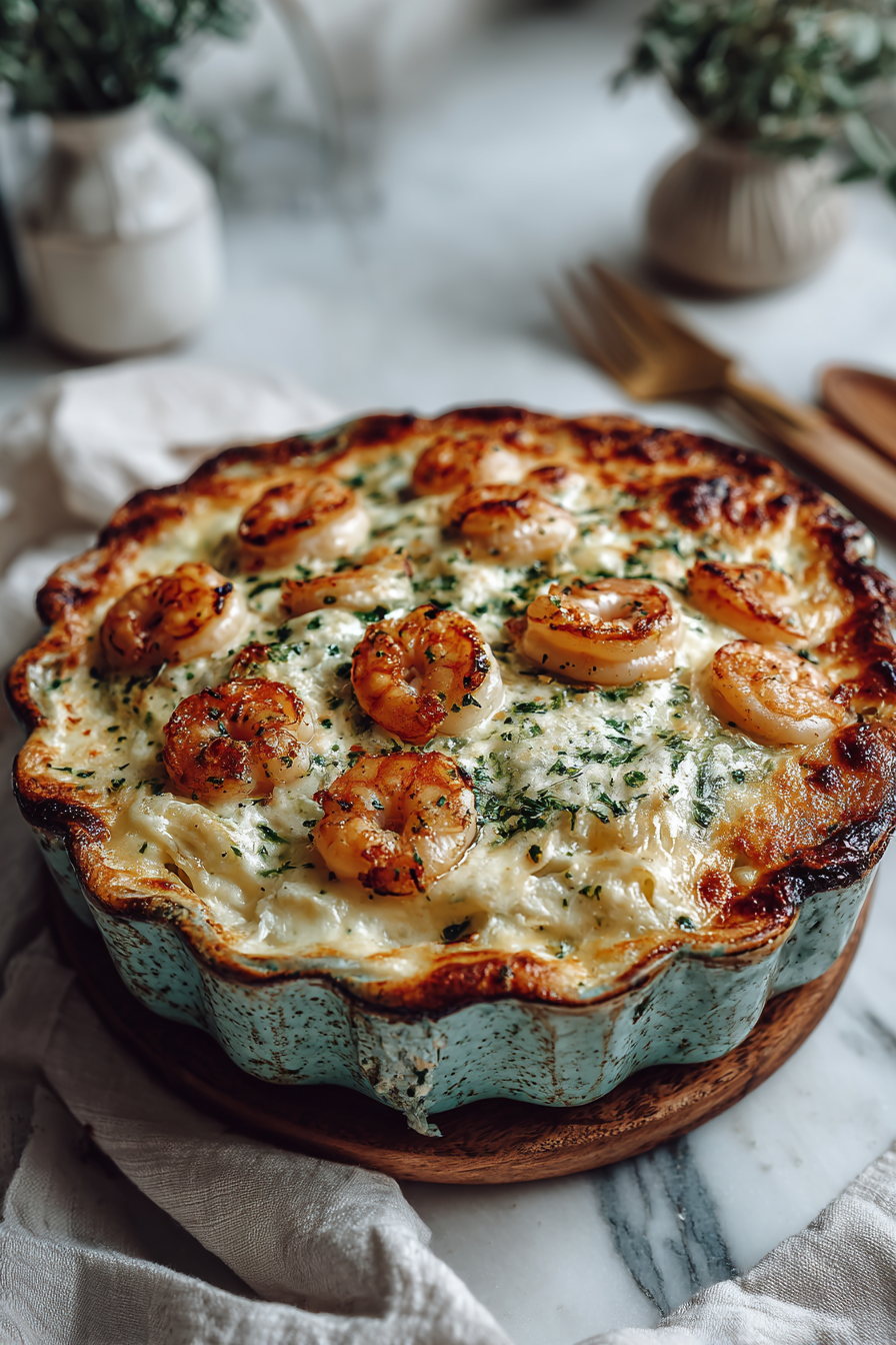 Seafood Lasagna with Creamy Cheese Sauce