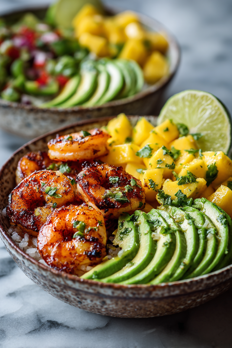 Shrimp and Mango Salsa Bowls