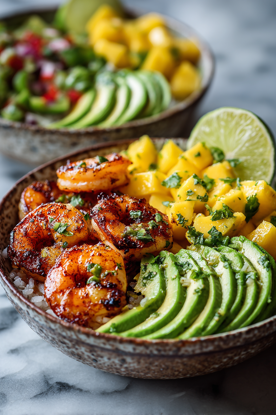 Shrimp and Mango Salsa Bowls