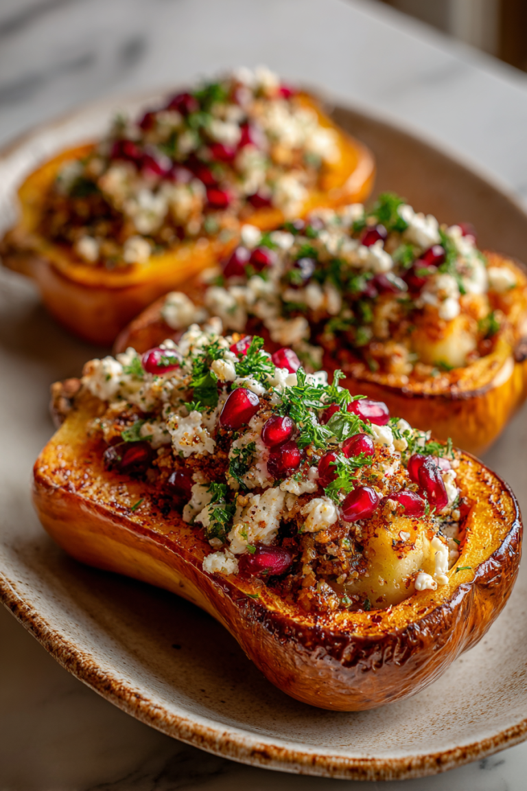 Simanim Stuffed Butternut Squash Recipe