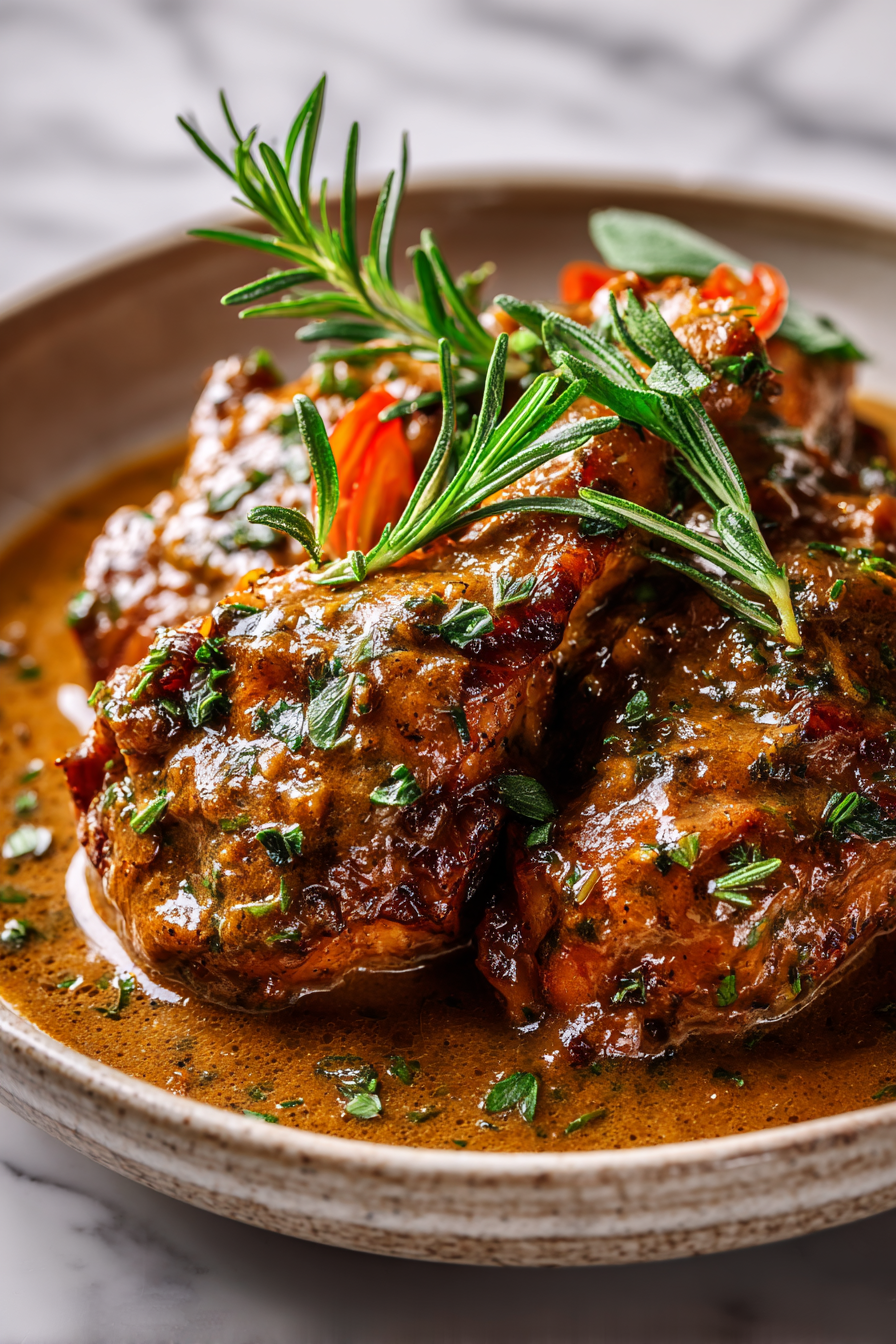 Smothered Turkey Wings with Rich Gravy