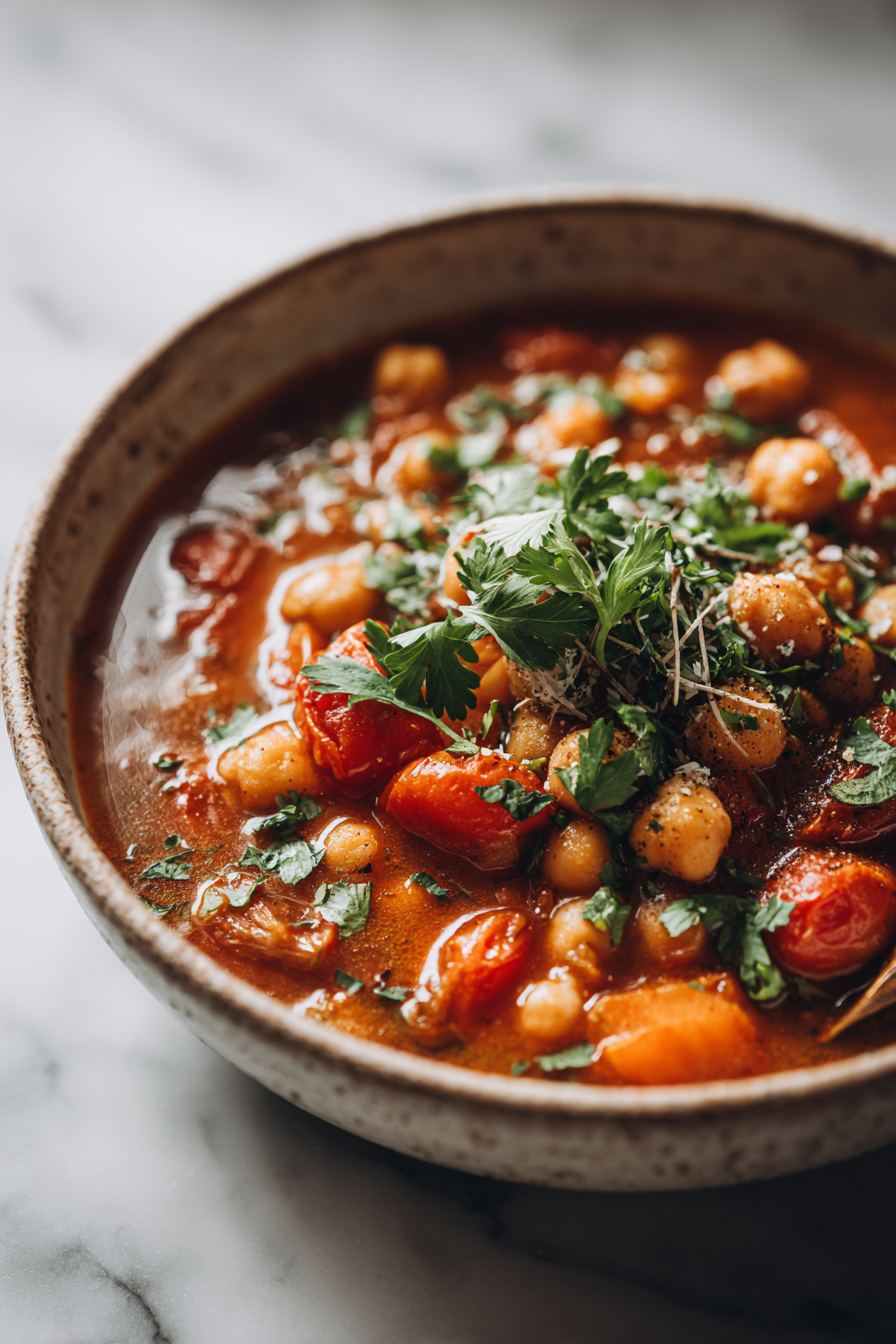 Spiced Tomato Chickpea Stew