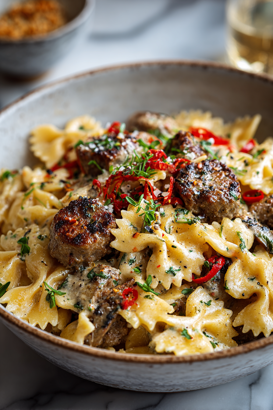 Spicy Cajun Beef Sausage Dinner