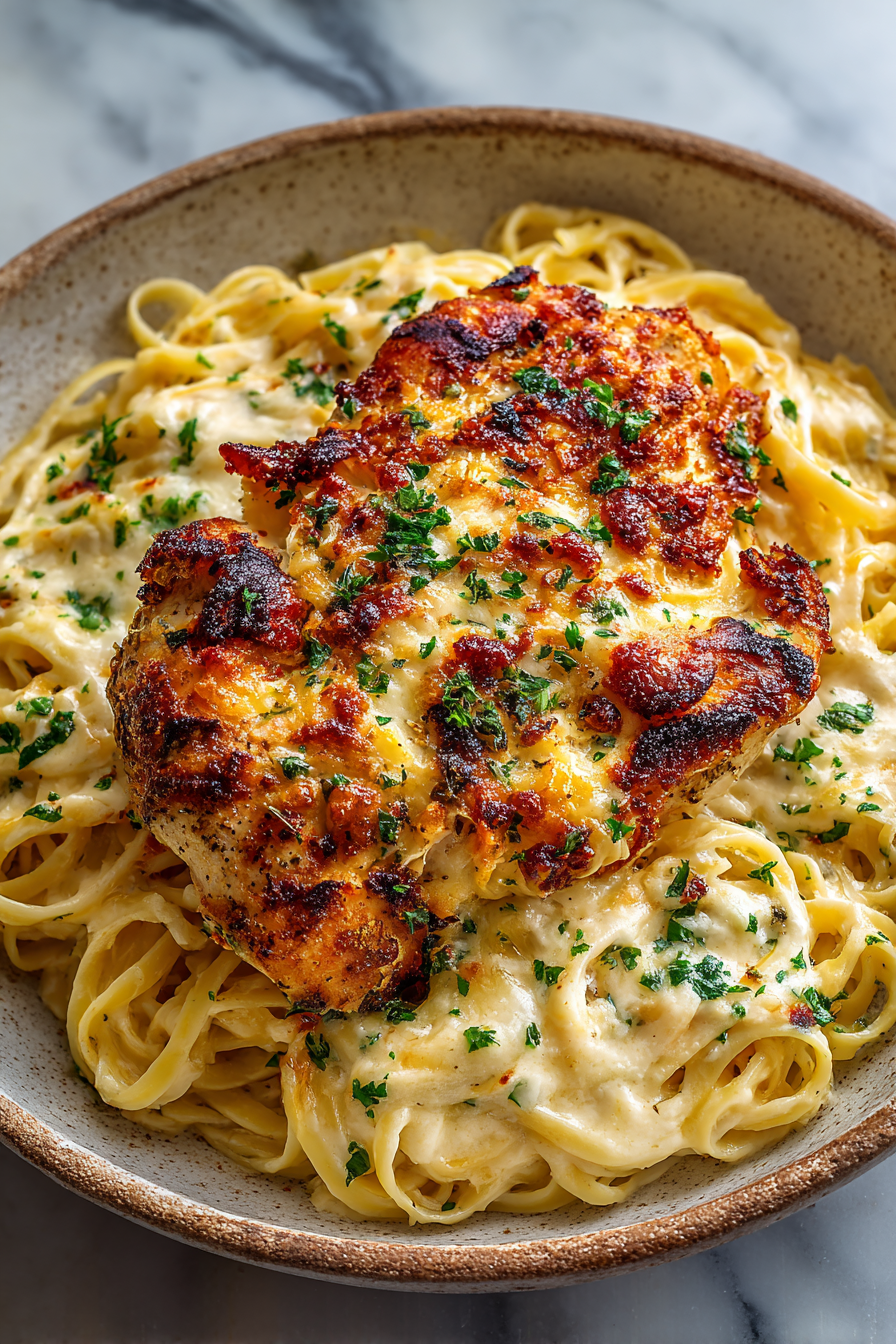 Spicy Cheesy Garlic Butter Chicken Dinner