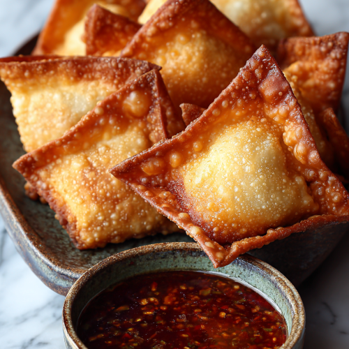 Spicy Wontons in Chilli Sauce