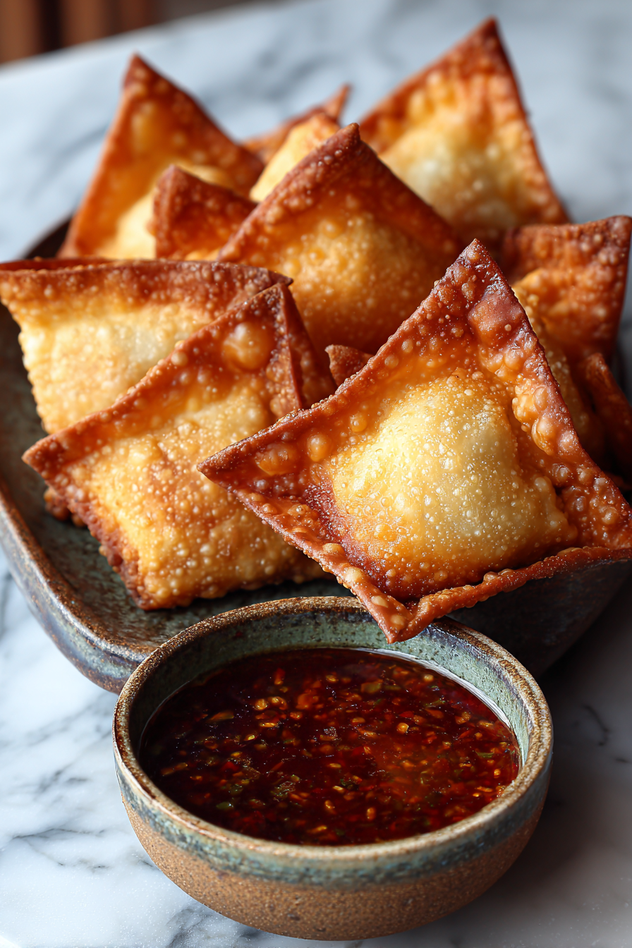 Spicy Wontons in Chilli Sauce