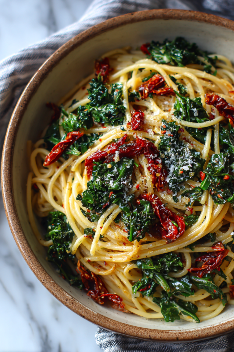 Sun-Dried Tomato Kale Pasta
