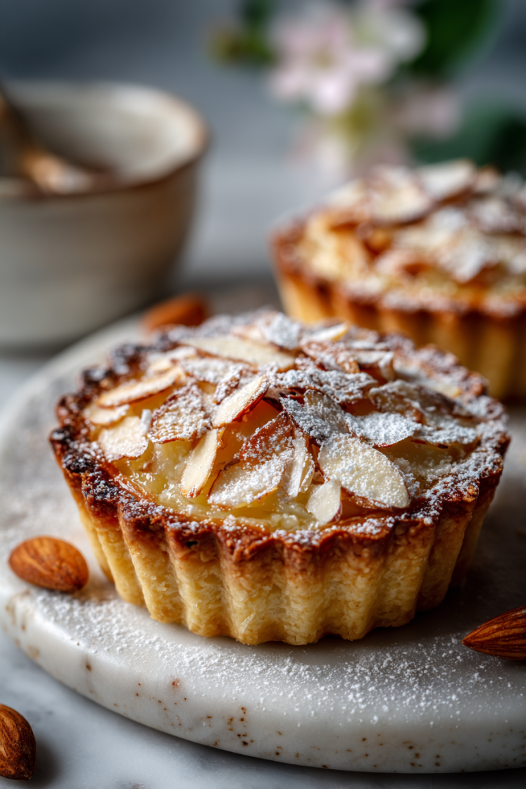 Sweet Almond Flaky Pastry Tarts