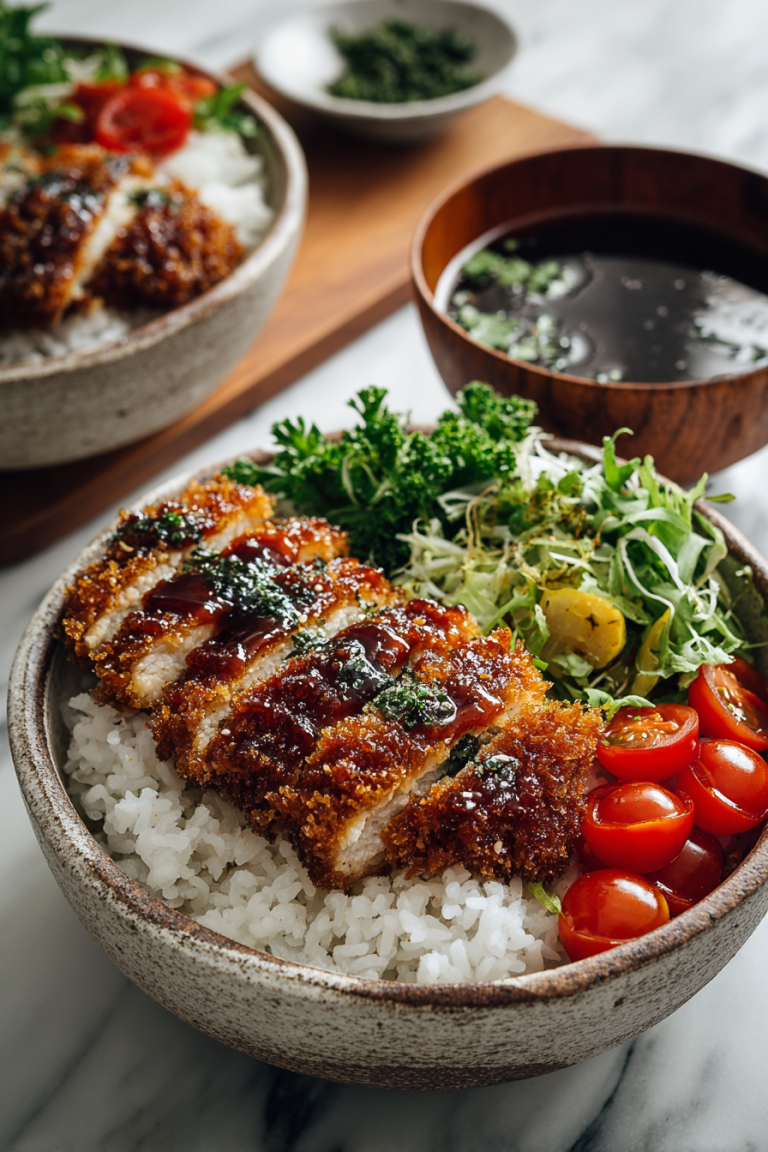 Tonkatsu Japanese Chicken Bowls