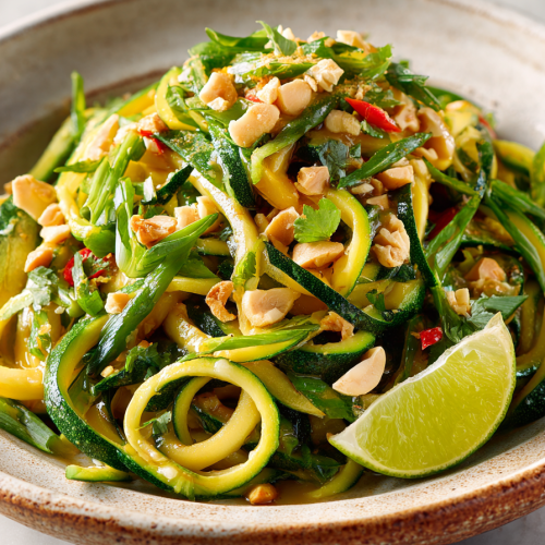 Zucchini Pad Thai Stir Fry